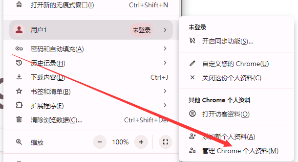 谷歌浏览器怎么移除个人资料4